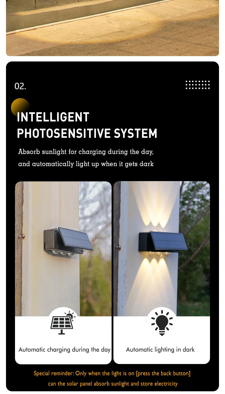 Solar Wall Light View 10