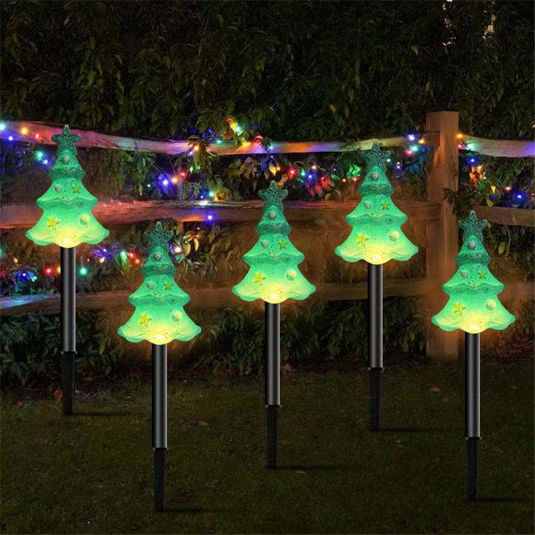 Outdoor Waterproof Christmas Tree Pathway Light Garden Solar Pathway Lawn Light