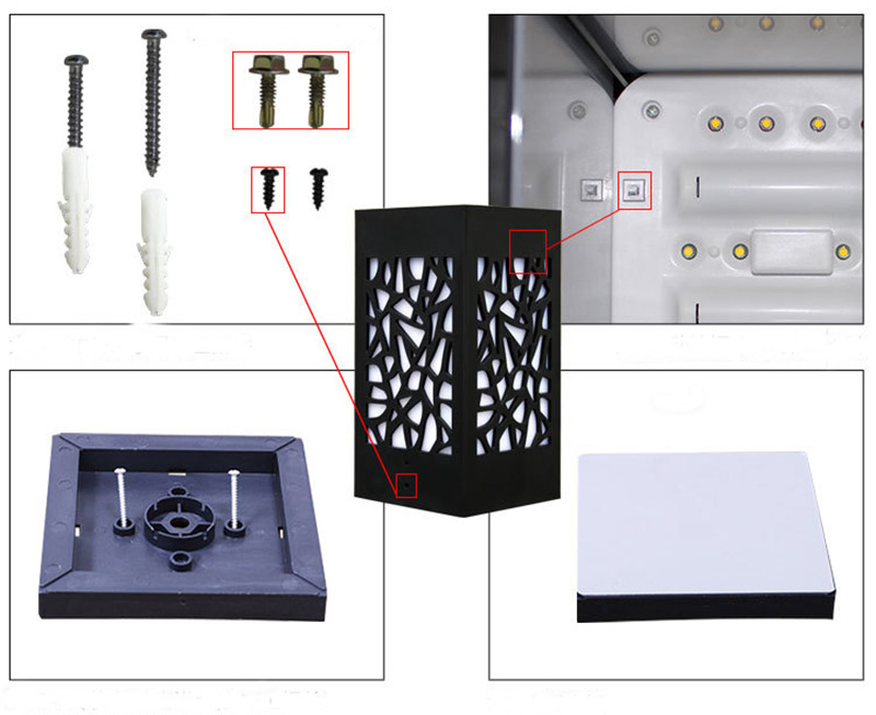 Solar Powered Outdoor Lighting Deck Post Cap Light