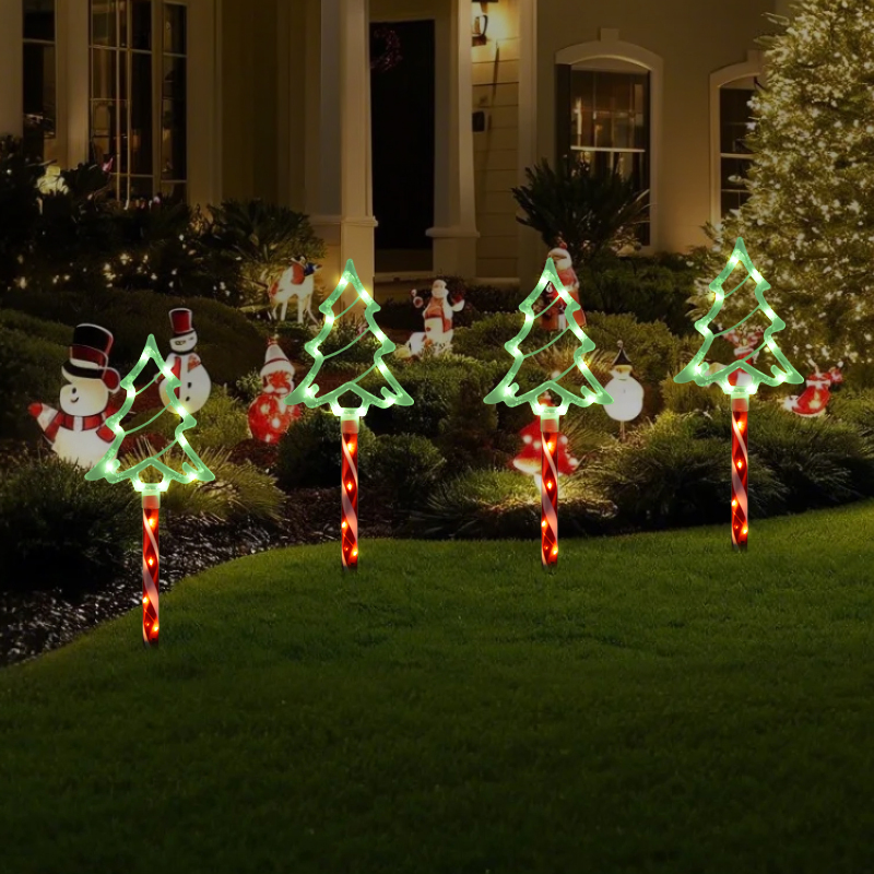 Vibrant Festive Decor 1 to 5 Solar-Powered Christmas Tree Lights