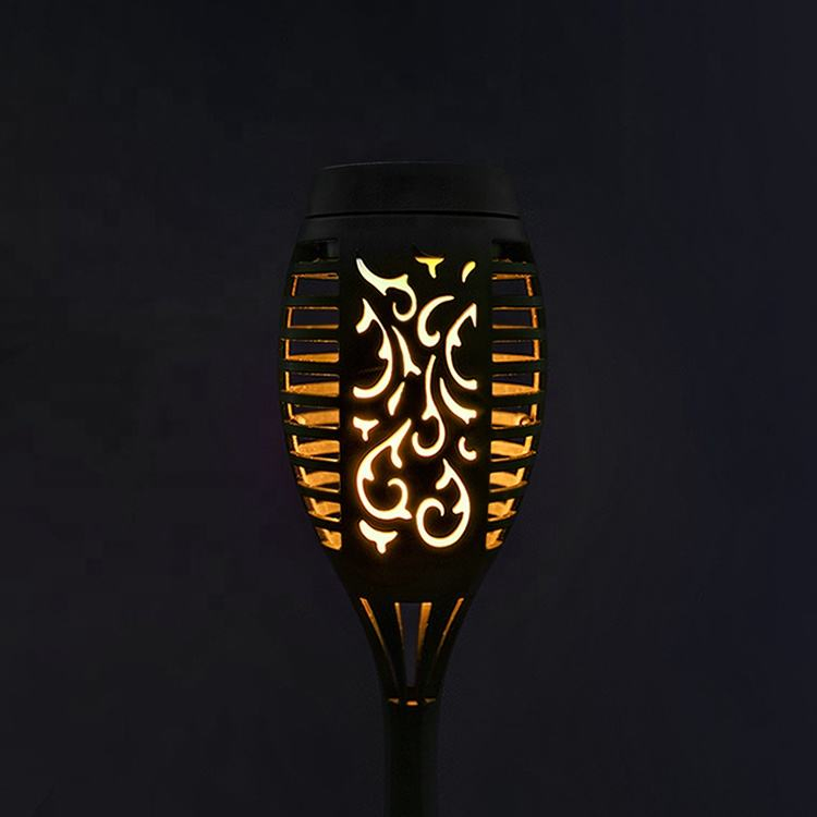 Factory Wholesale Outdoor Waterproof Solar Flame Light Solar Powered Garden Decoration Light for Park, Courtyard