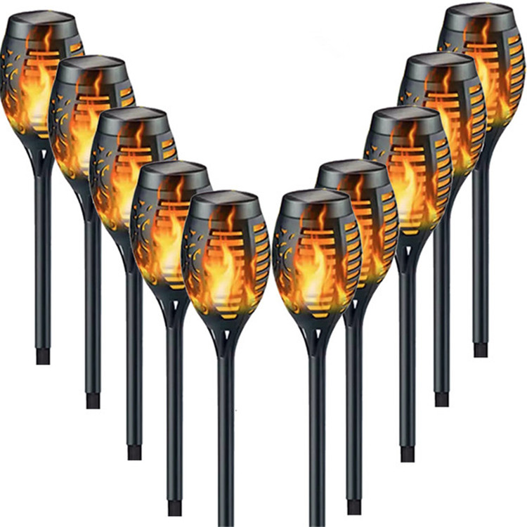 Bestsell Solar Torch Outdoor 43ft 96 LED Waterproof Landscape Garden Pathway Light With Vivid Dancing Flickering Flame