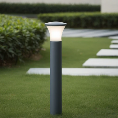 Outdoor Waterproof Aluminum Lawn Lamp Modern Landscape Path Bollard Light