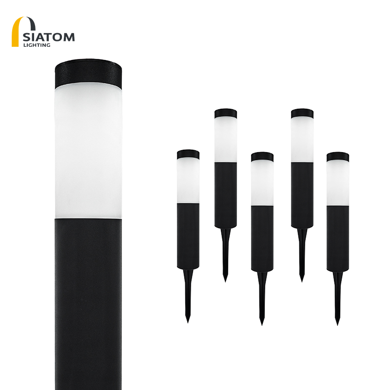 LED IP65 Waterproof Stainless Steel Solar Garden Light Outdoor Landscape Lawn Ground Pathway Stake Light Lamp
