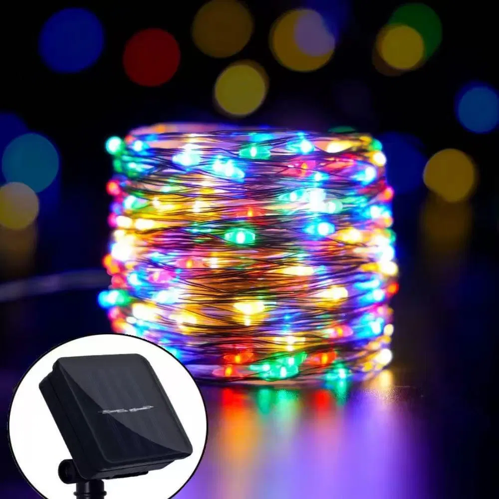 Solar Light String, LED Light, Colored Light, Copper Wire Light