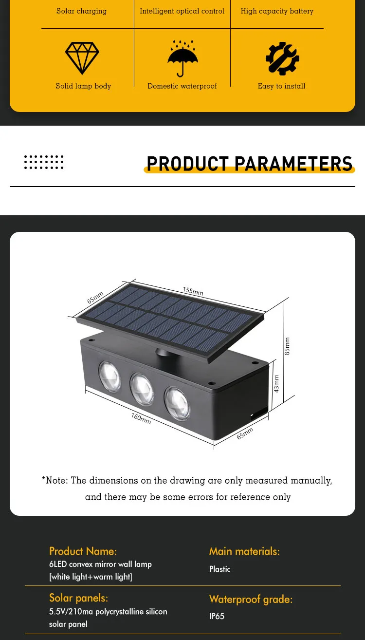 Solar Wall Light View 8