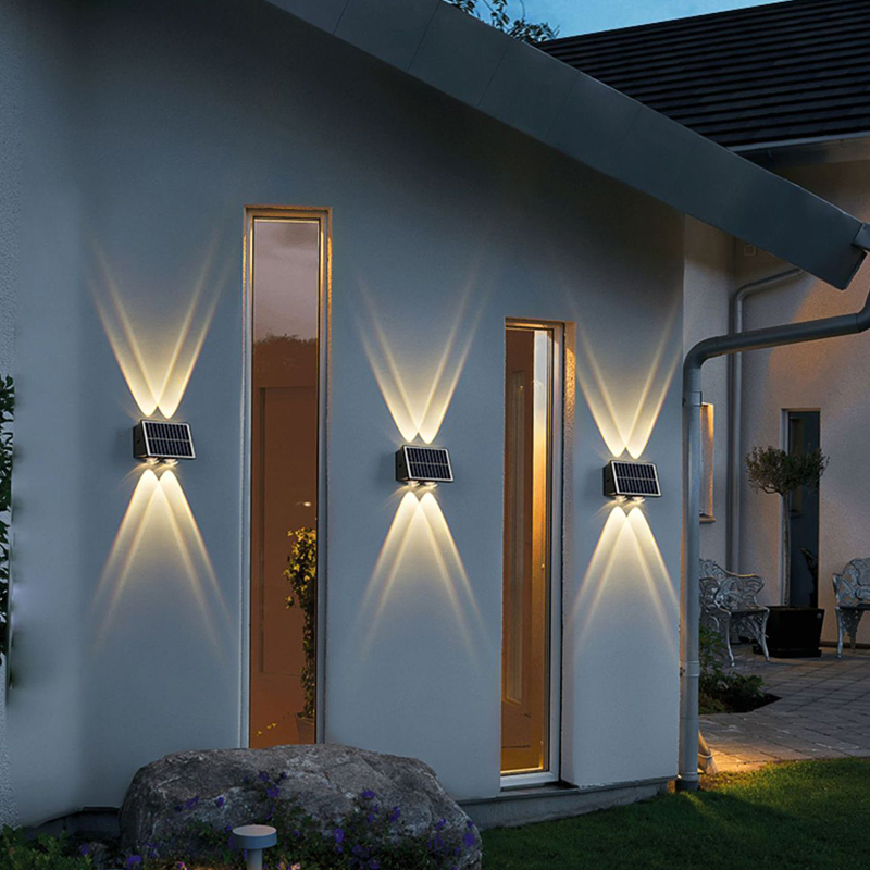 LED Solar Landscape Light up and Down Outdoor Waterproof Solar Wall Light