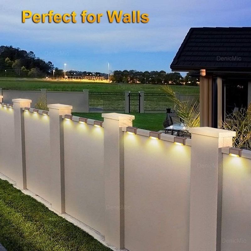 Solar Lights for Stairs Step Fence Outdoor Solar Light Deck Waterproof Ci15467