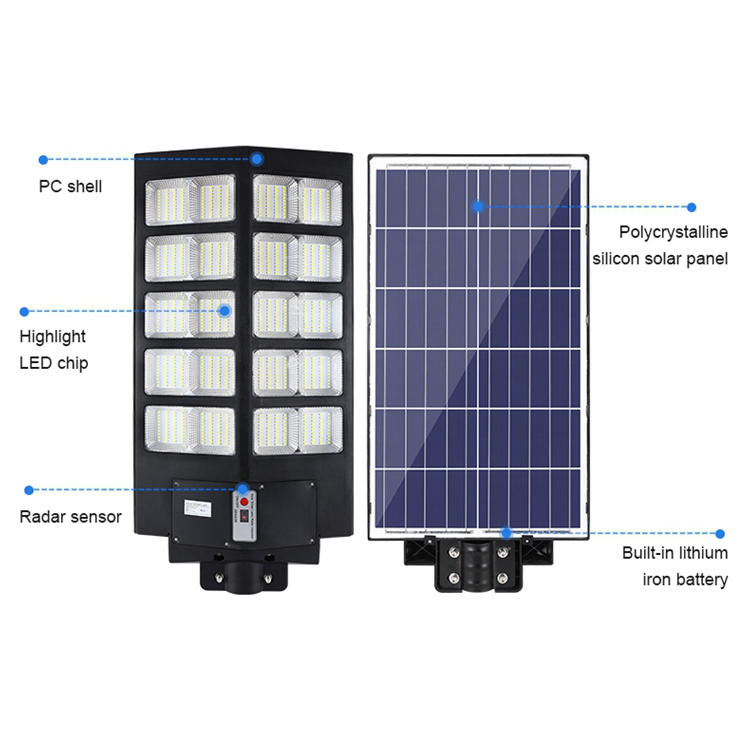Garden Solar Street Solar Deck Bollard Spot Outdoor LED Flood Lamparas Solares Light
