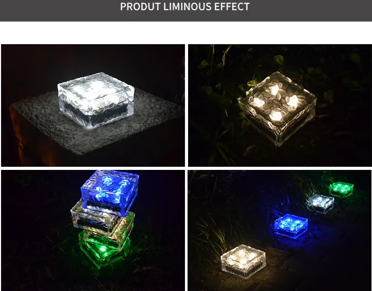 Outdoor Stair Step Pathway Ground LED Solar Deck Lights