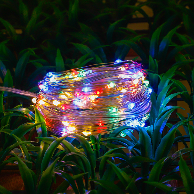 RGB Christmas Waterproof Copper Wire Outdoor Solar String Light