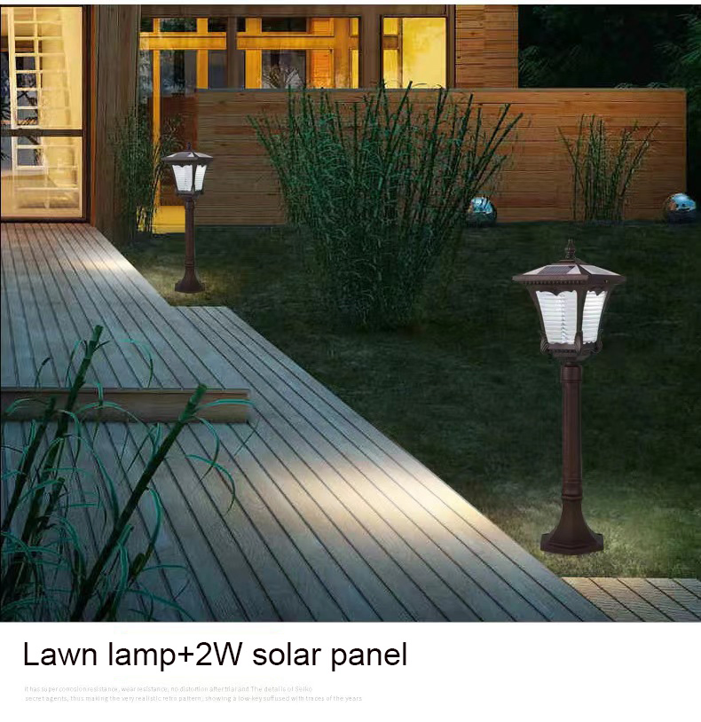 Ground Plug-in Lamp Solar Powered Light IP65 Outdoor Waterproof LED Solar Lighting Lawn Lamp for Landscape
