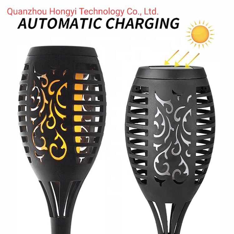 Factory Wholesale Outdoor Waterproof Solar Flame Light Solar Powered Garden Decoration Light for Park, Courtyard