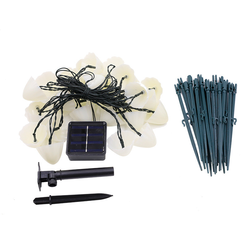 10/20PCS Mini Mushroom String Outdoor Patio Pathway Landscape Fairy Light Solar Ground Stakes Lamp