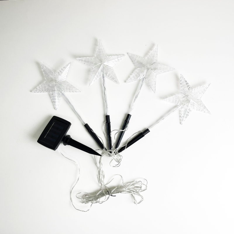 Green Illuminated Christmas Outdoor Solar Garden Lights with Tree Shape