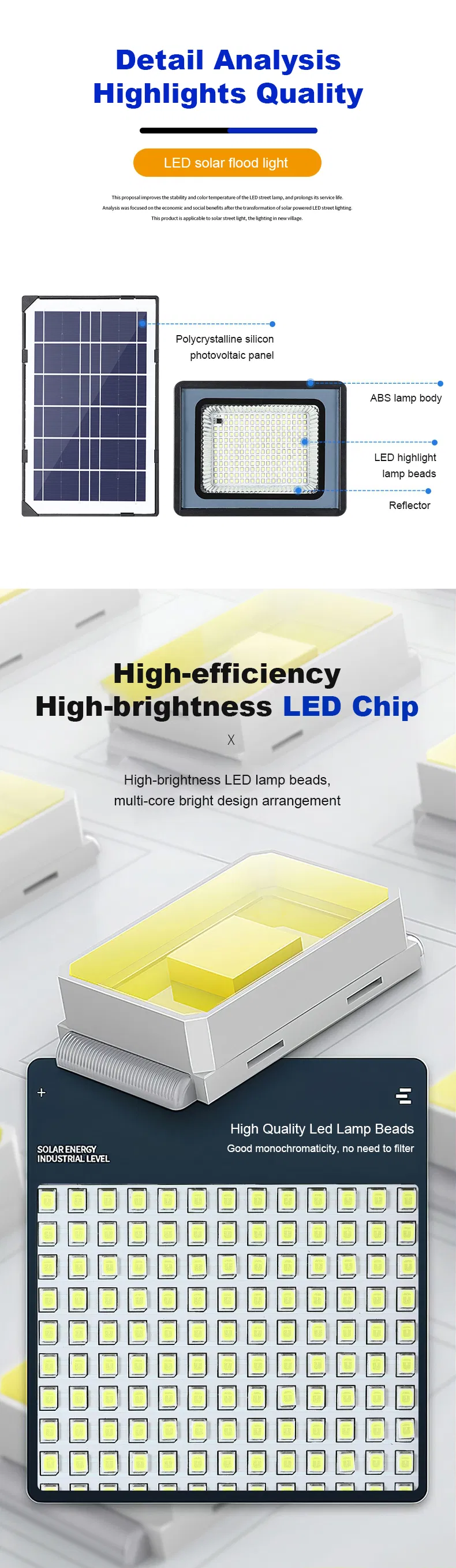 Energy Saving Solar LED Outdoor Garden Fence Lawn Street Light