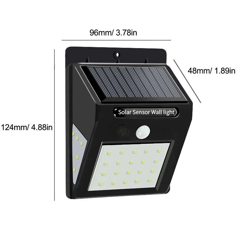 Solar Wall Lamp View 2