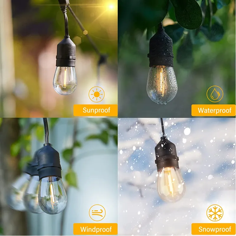 Outdoor Solar String Lights Detail