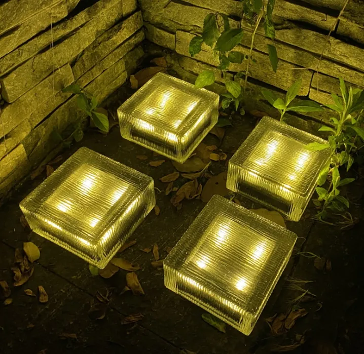 Outdoor Stair Step Pathway Ground LED Solar Deck Lights