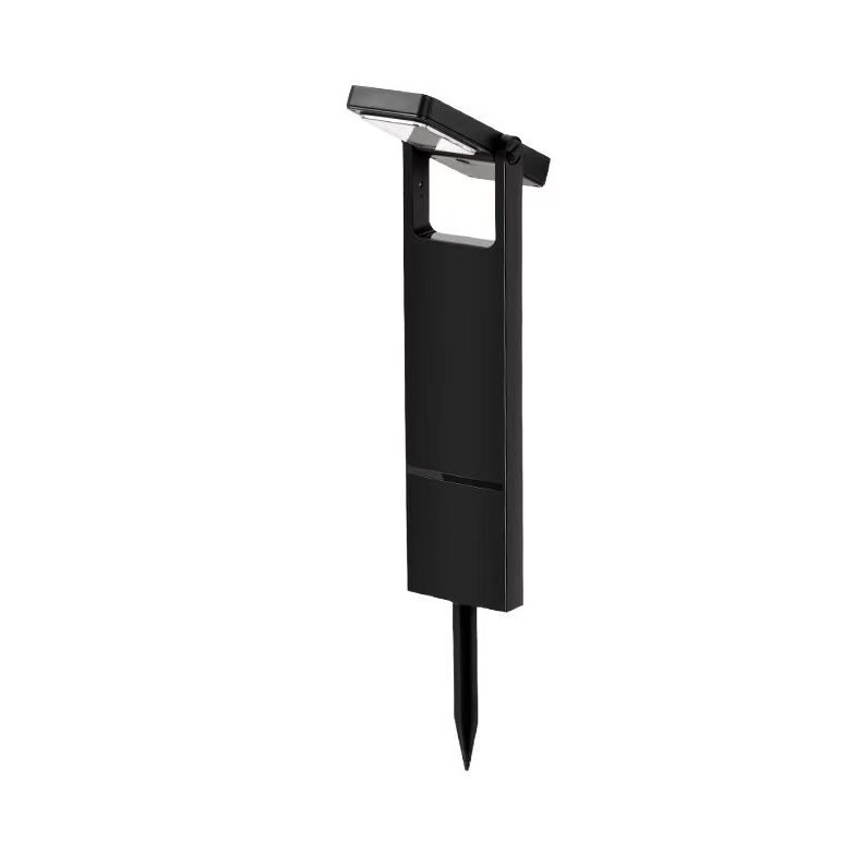 Modern Black Outdoor ABS IP65 Waterproof LED Solar Lawn Lights Solar Pathway Lights Garden Driveway Yard for Garden Road