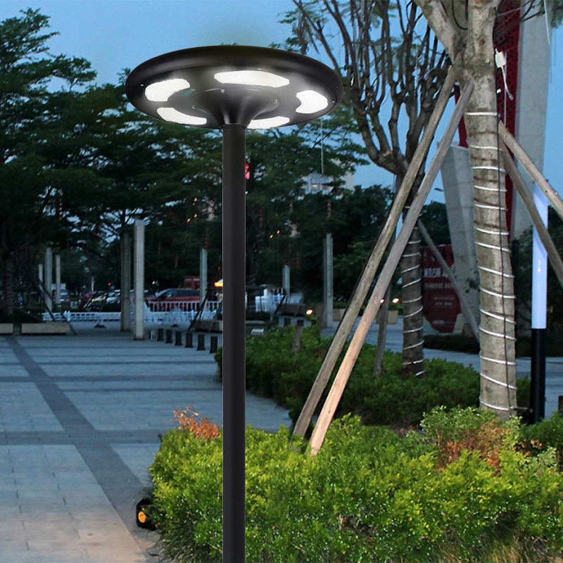 High Power Aluminum UFO Led Solar Powered Garden Light for Outdoor Landscape Lawn Patio Yard Walkway Park Square Road
