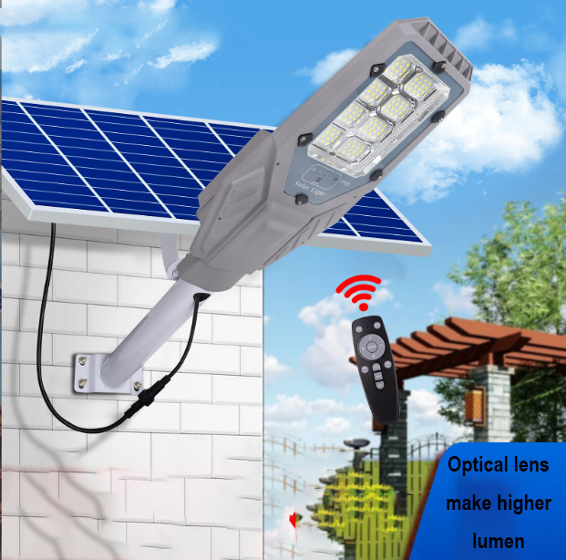 Wholesale Best Price 300W 400W 500W 600W Outdoor Deck Energy Powered Panel Flood Motion Sensor Road Battery Garden Wall LED Camping Solar Street Light