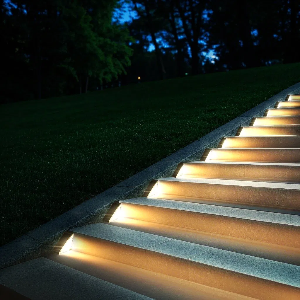 IP65 Outdoor Solar Save Energy Lighting Step Stair LED Solar Fence Light