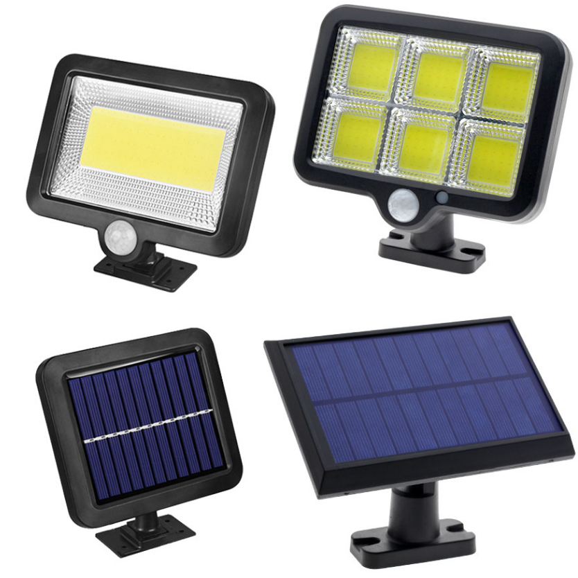 Outdoor Solar Led Garden Lamp PIR Motion Sensor Solar Power Lamp Solar Panel Lamp 4M Wire Waterproof