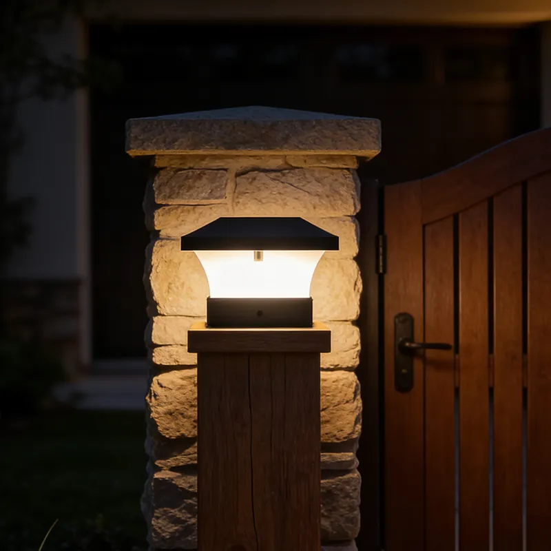 Solar Post Cap Light View 1