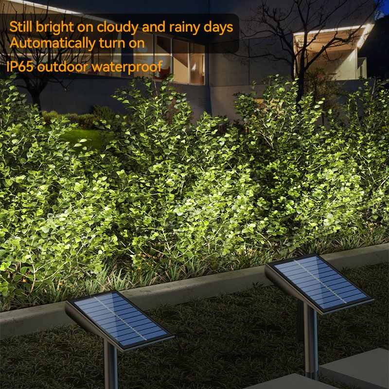 Outdoor IP65 Waterproof Wireless 9 LED Solar Power Landscape Spot Lights Ground Lawn Walkway Bright LED Garden Solar Light
