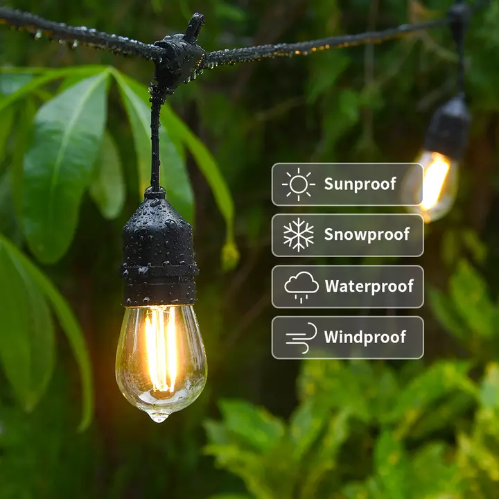 New Water Proof S14 Led Outdoor Solar String Light