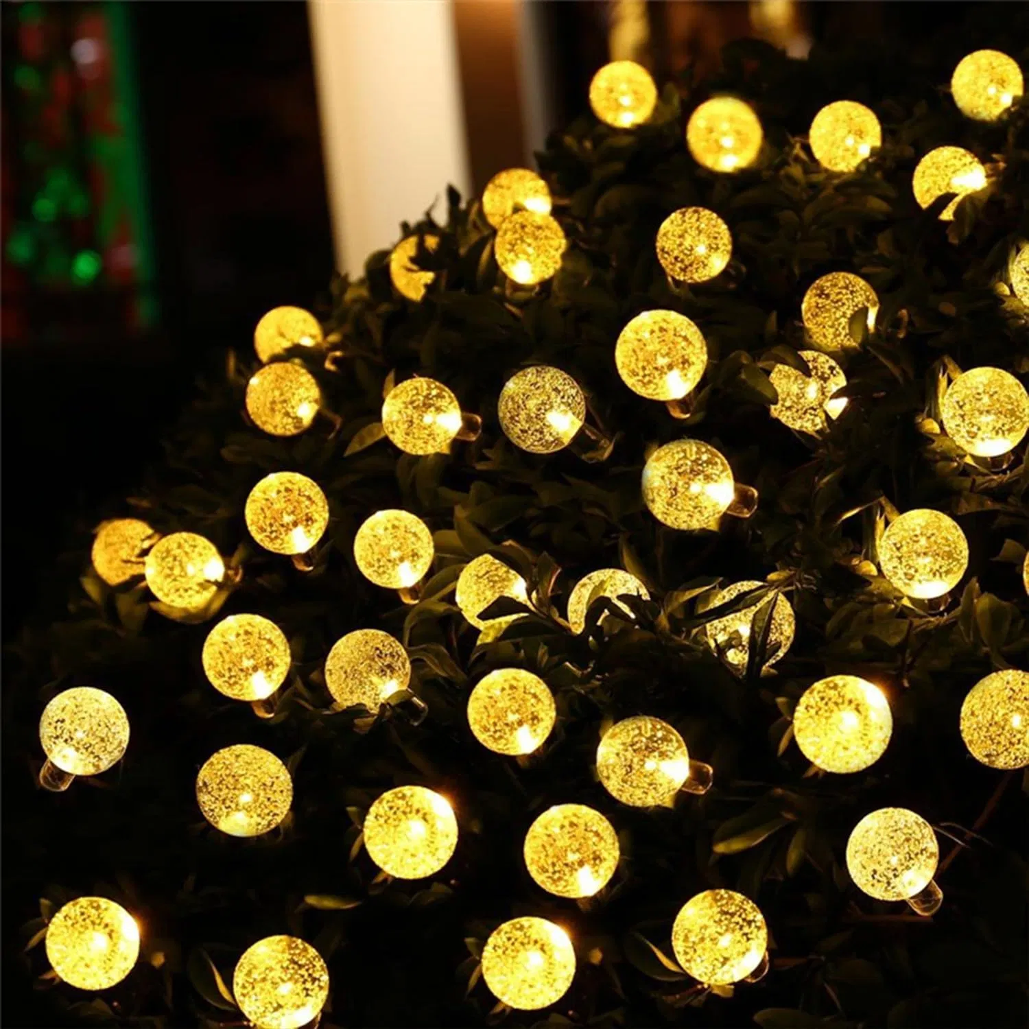 Solar Powered String Lights, Warm White for Tree Trunk Wrapping, Garden Decoration