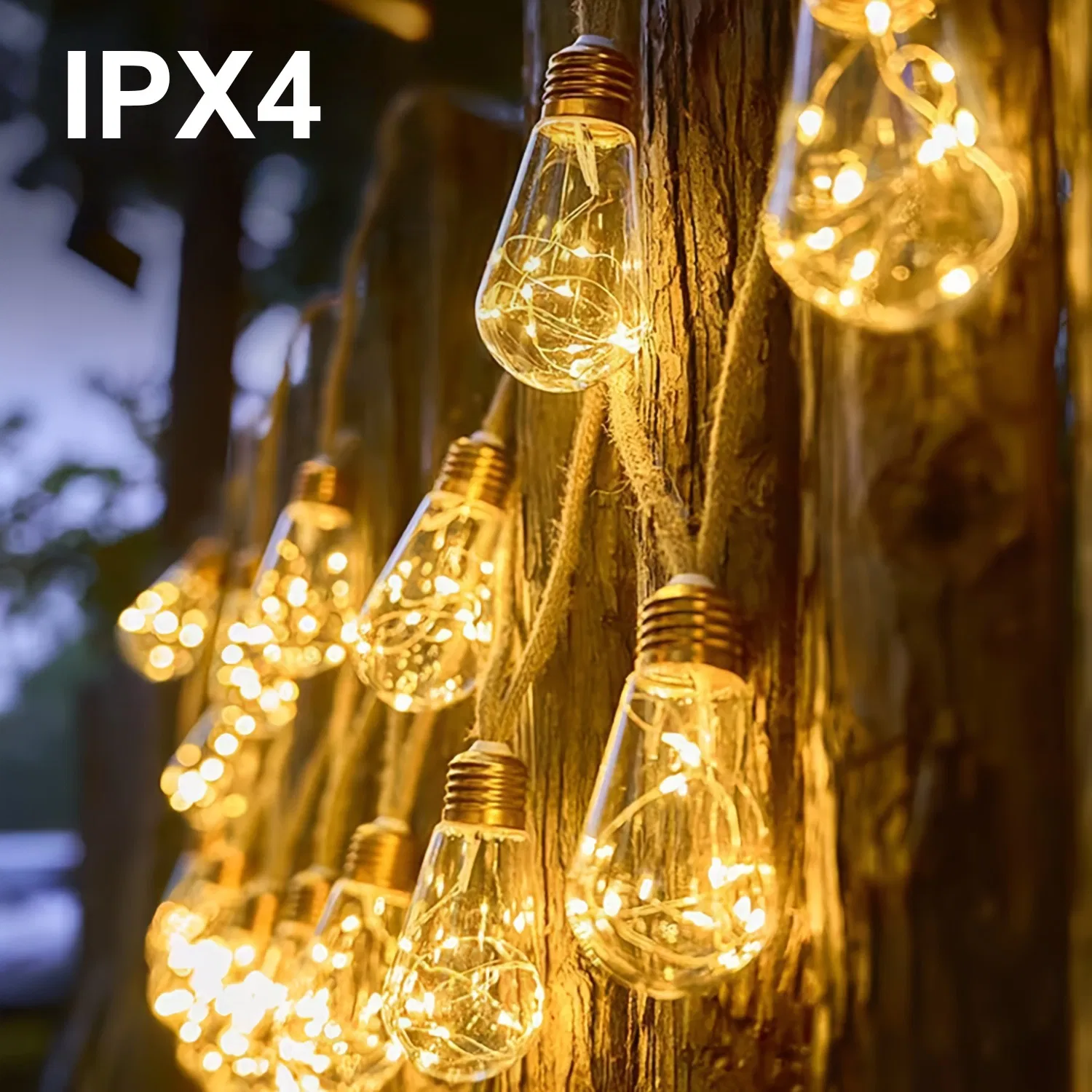 Solar Outdoor Fairy String Lights 8 Modes for Party Decor