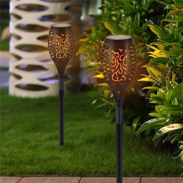 Bestsell Solar Torch Outdoor 43ft 96 LED Waterproof Landscape Garden Pathway Light With Vivid Dancing Flickering Flame