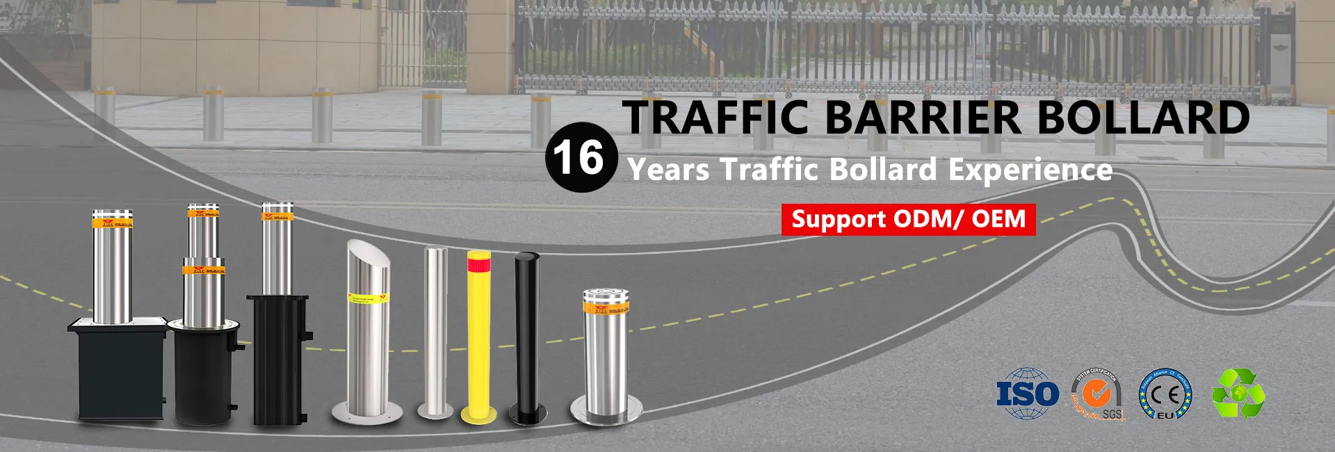 Traffic Bollard Banner