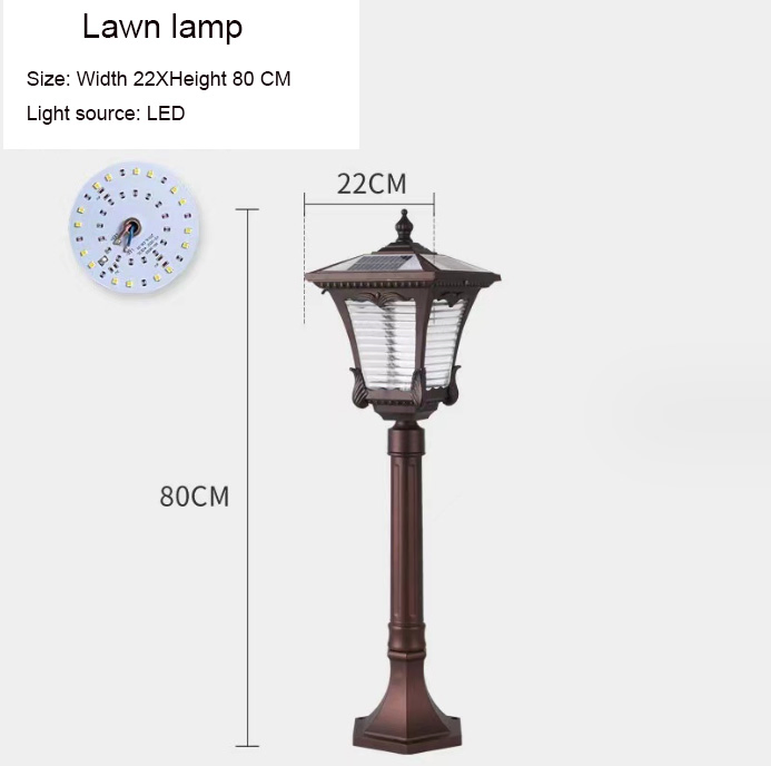 Ground Plug-in Lamp Solar Powered Light IP65 Outdoor Waterproof LED Solar Lighting Lawn Lamp for Landscape