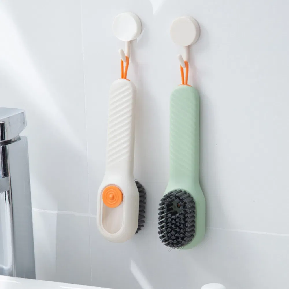 Multifunctional Liquid Shoe Brush Automatic Soap Dispenser Footwear Cleaning Tool Mi24966