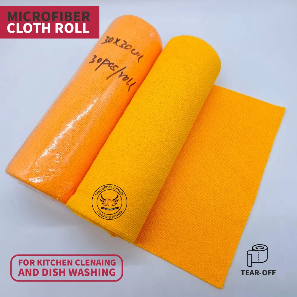 Microfiber Cloth Roll Usage