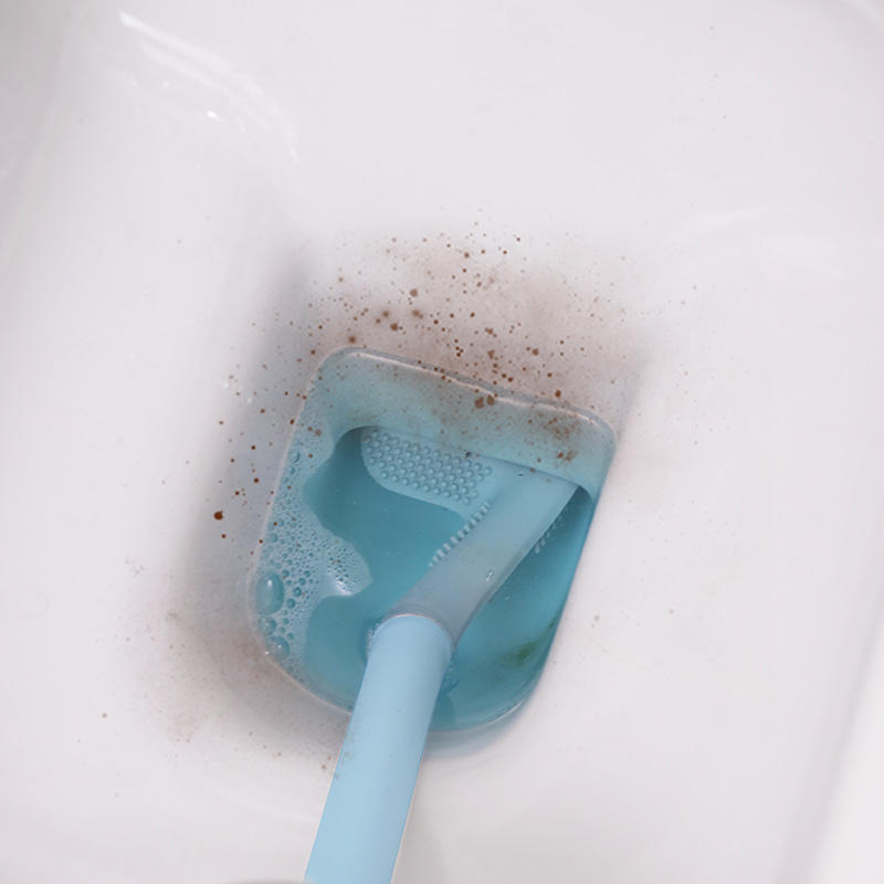 Household Cleaning Tools Automatic Self Closing Wall Mounted New Design Plastic Toilet Cleaner Brush with Holder