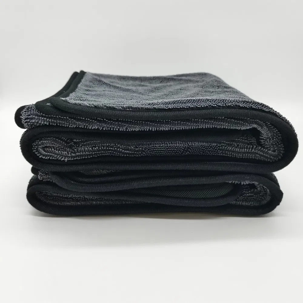Wholesale Microfiber Cleaning Cloth for Car Wash and Drying, Single-Side Twisted Loop, 40*40cm (16*16cm)