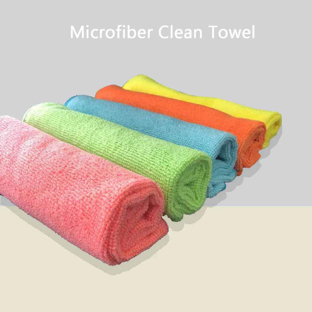 250GSM 40*40cm Microfiber Cleaning Cloth Kitchen Household Car Wash Bathroom Dish Clean