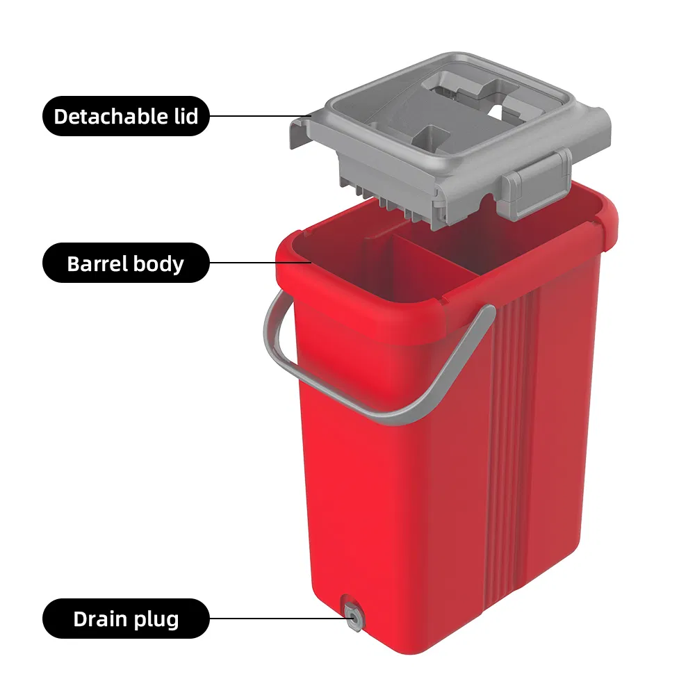 Hot Sale Home Cleaning Products Flat Mop with Bucket