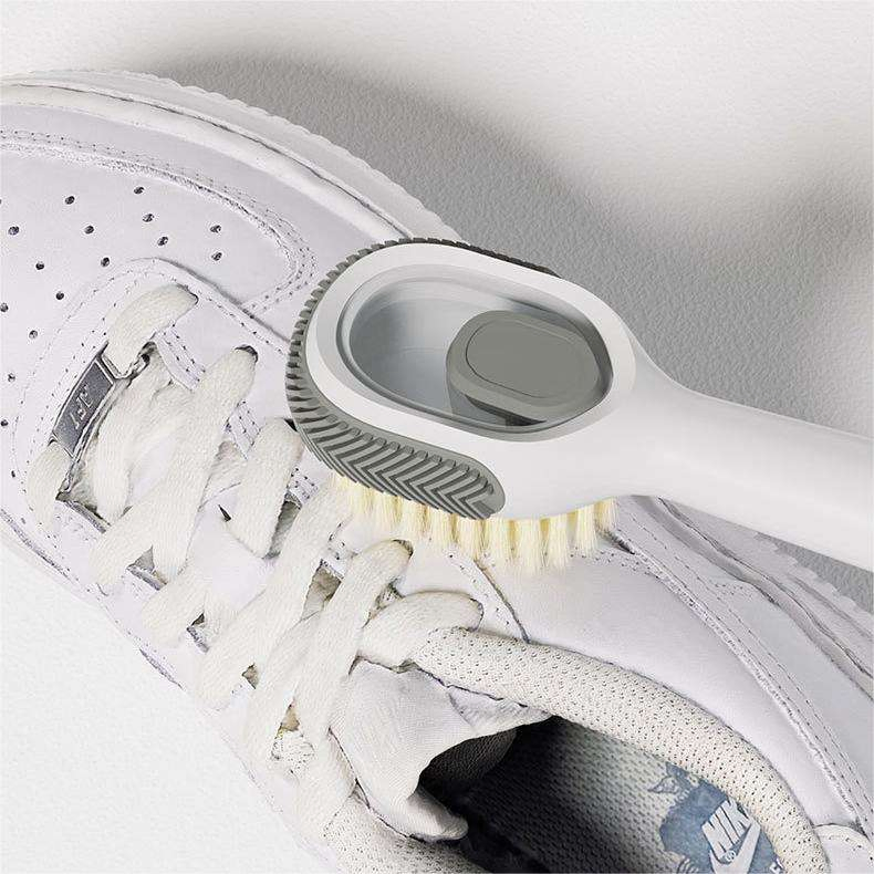 Long Handle Household Liquid Adding Laundry Brush Soft Bristle Shoes Cleaning Brush with Plastic Material