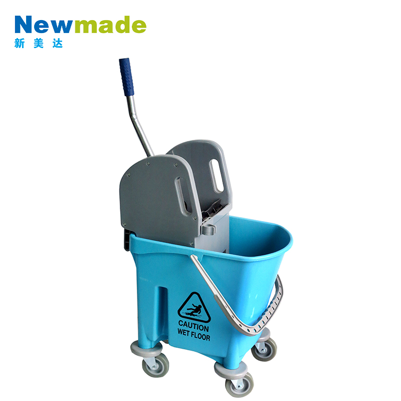 Down Press Floor Cleaning Plastic Bucket Mop Cleaning Trolley