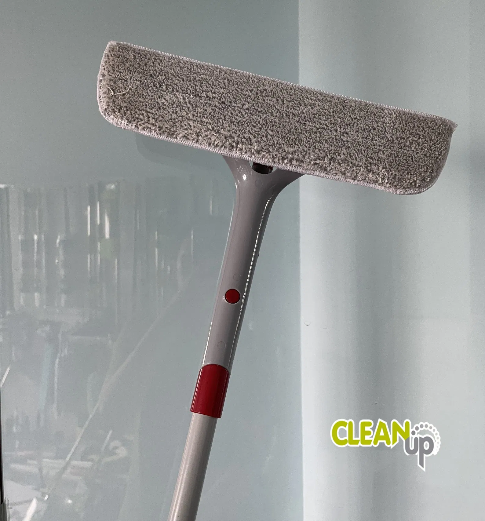 2 in 1 Window Cleaning Tool with Telescopic Handle for Car Indoor Outdoor High Windows