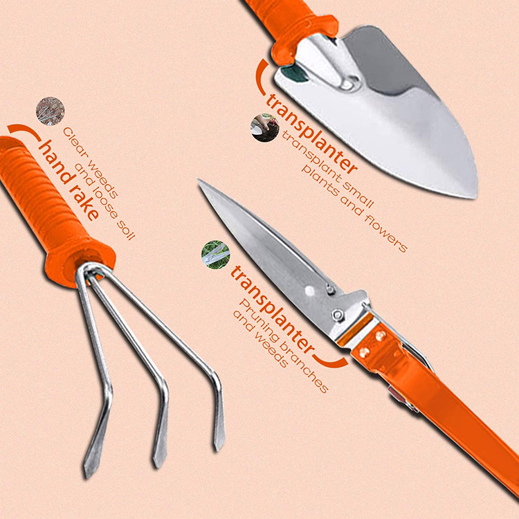 Factory Price Customized High-Quality Small Pruning Grafting Planting Kids Gardening Hand Tool Set Gardening Mini Kit Tools