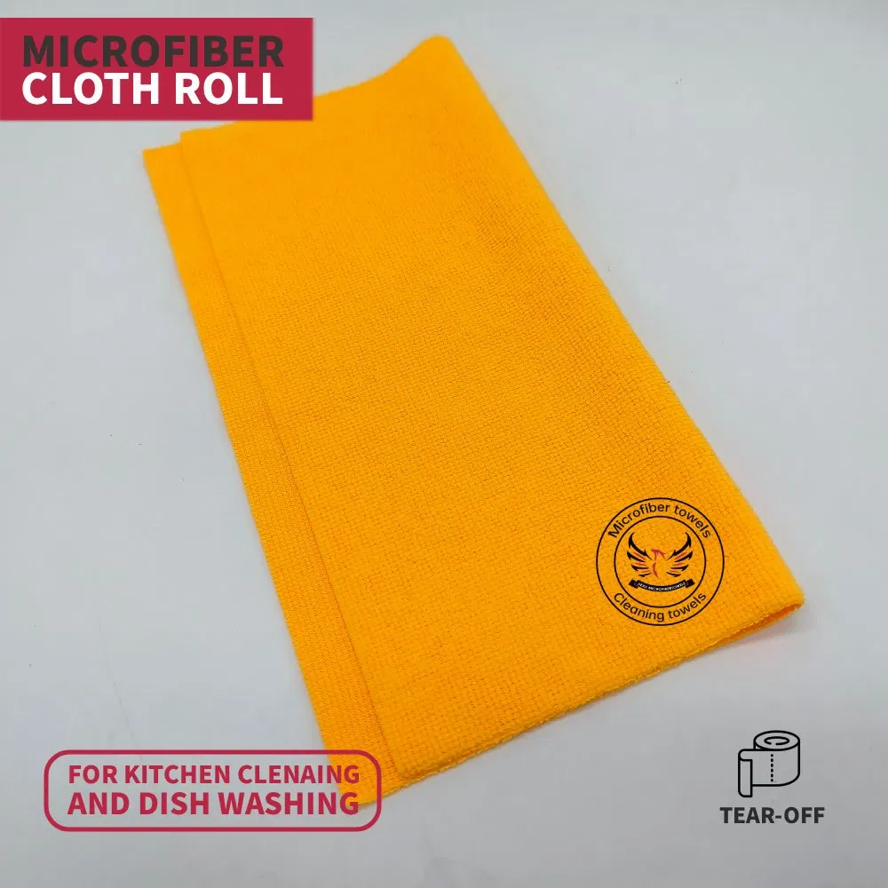 Microfiber Cloth in Roll for Kitchen Cleaning, Dish Washing, Household Cleaning