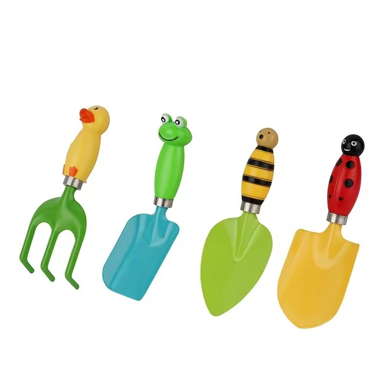 DIY Kids Gardening Tool Set Cute Child Hand Tool Kit Including Garden Trowel Rake