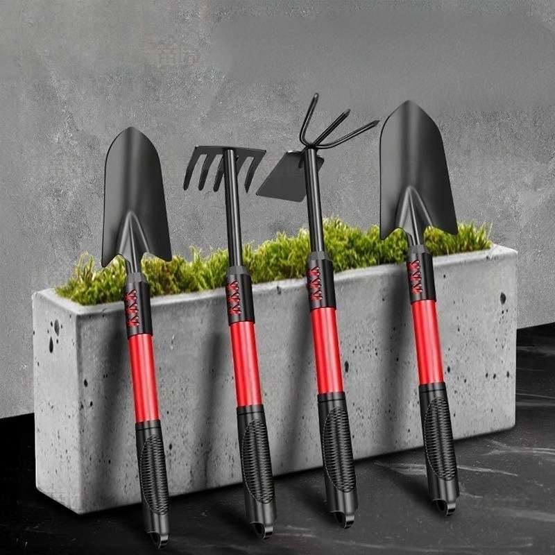 Telescopic Handle Hand Stainless Steel Digger Hoe Farming Garden Tool Digging Hoe