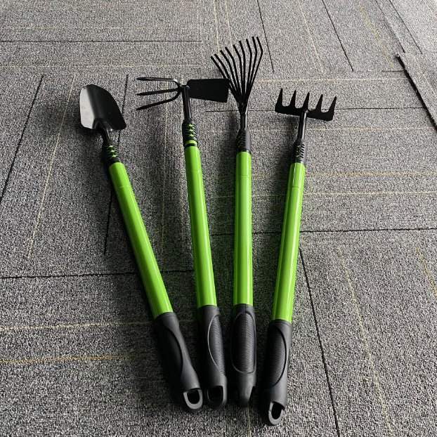 Telescopic Handle Hand Stainless Steel Digger Hoe Farming Garden Tool Digging Hoe